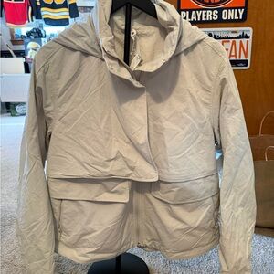 lululemon athletica Light Gray Hooded Utility Jacket